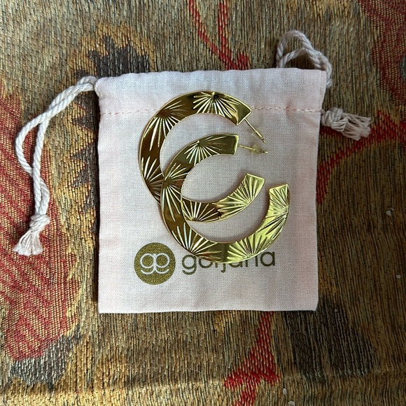 Gorjana gold loops - Picture 3 of 5